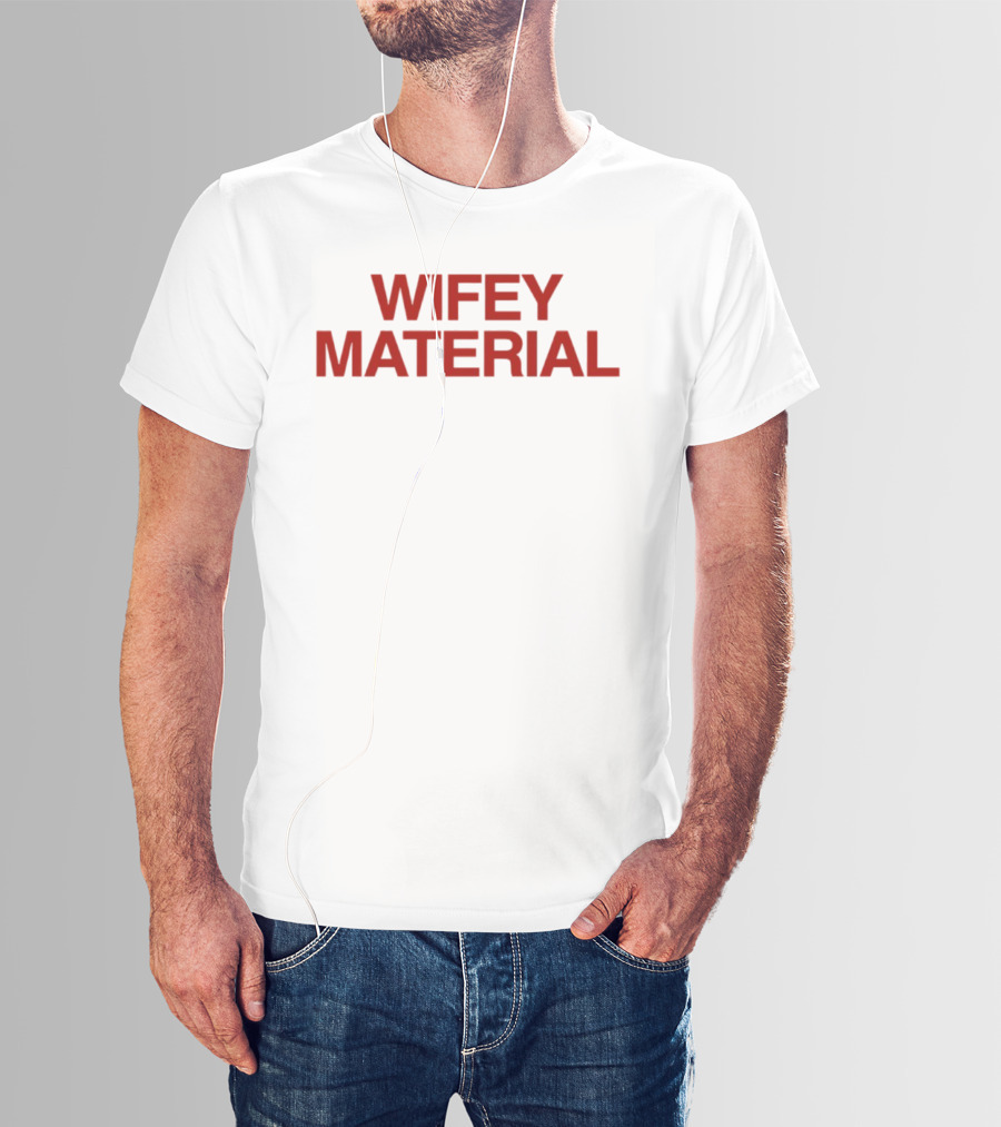 Wifey Material Bold Red T-Shirt