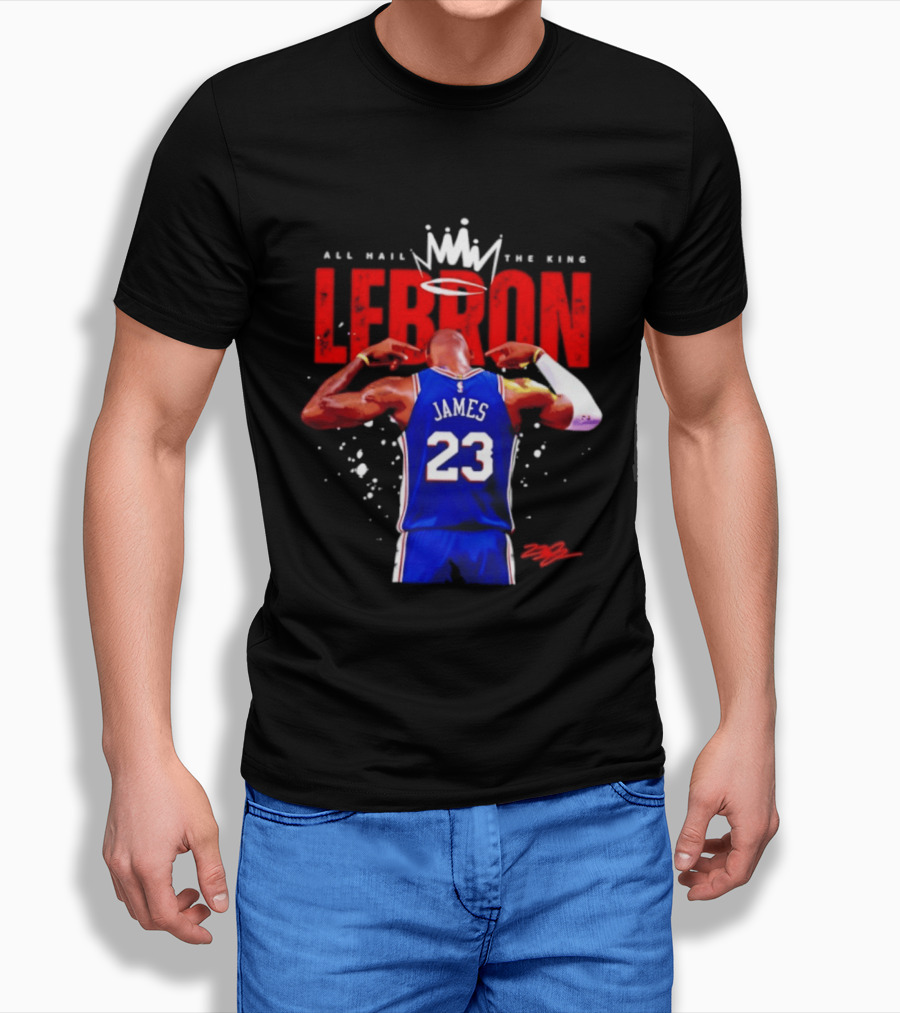 All Hail The King LeBron James 23 Basketball Legend T-Shirt