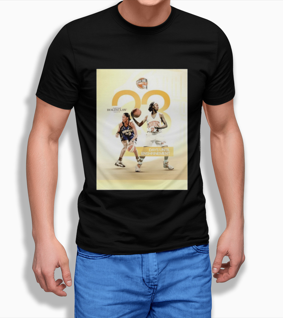 Chamique Holdsclaw Basketball Hall Of Fame 2026 Enshrinement Countdown Tennessee Mystics Number 23 T-Shirt