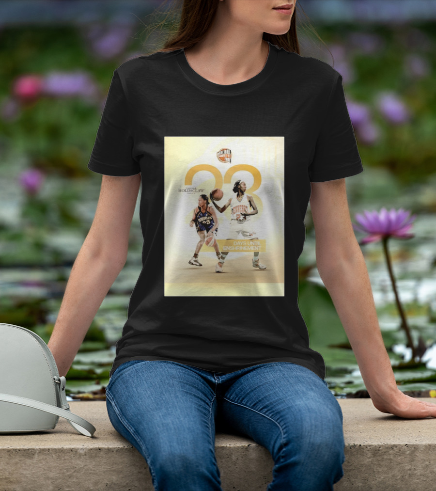 Chamique Holdsclaw Basketball Hall Of Fame 2026 Enshrinement Countdown Tennessee Mystics Number 23 T-Shirt