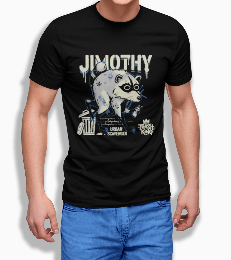 Jimothy Urban Scavenger Trash King Raccoon Dumpster Adventure T-Shirt