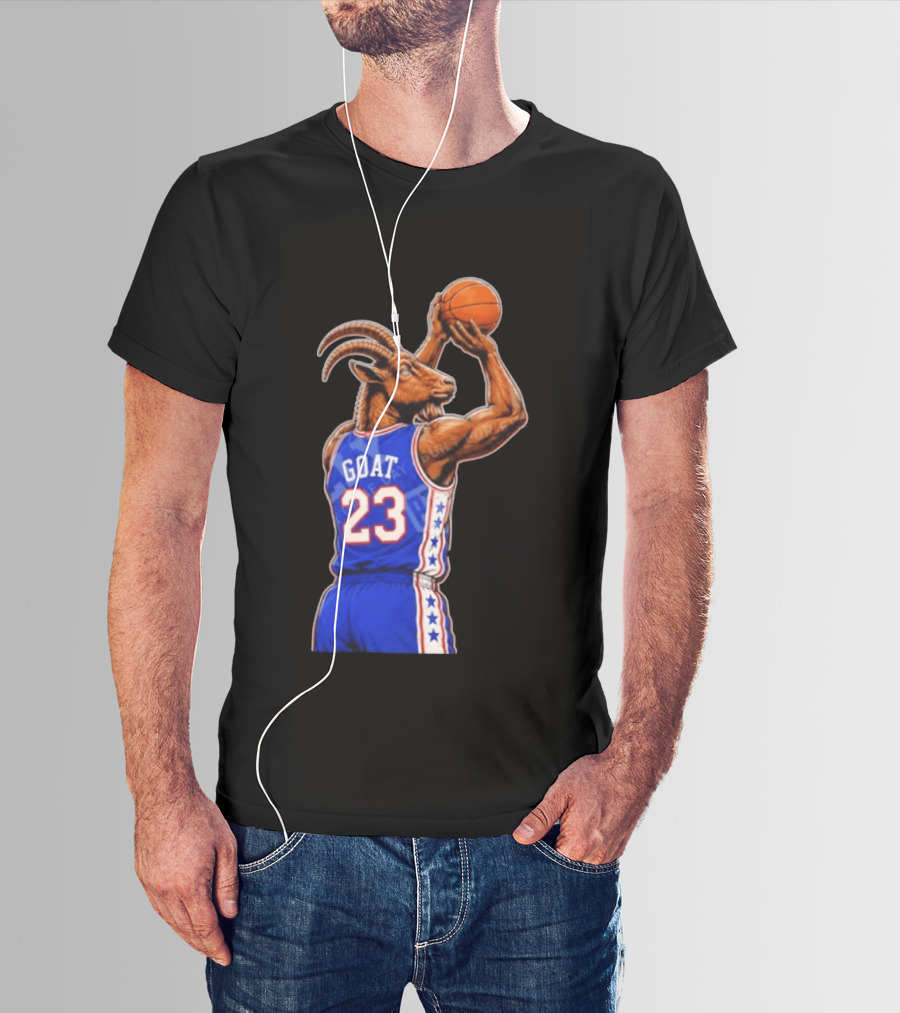 GOAT 23 Basketball Jersey Philadelphia Sixers LeBron James T-Shirt