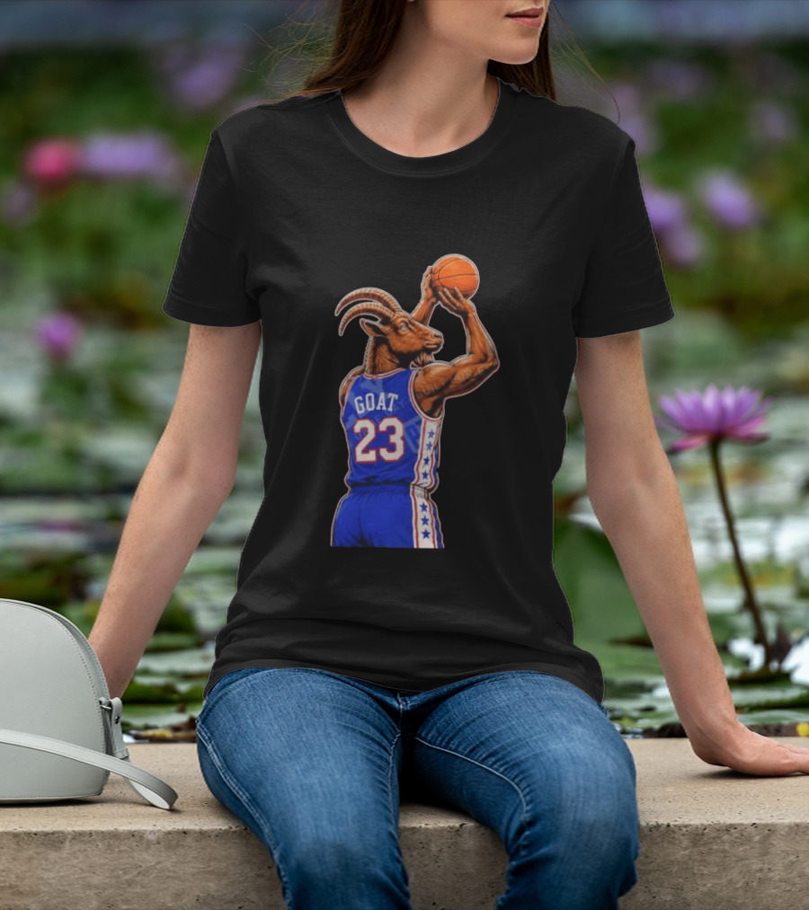 GOAT 23 Basketball Jersey Philadelphia Sixers LeBron James T-Shirt