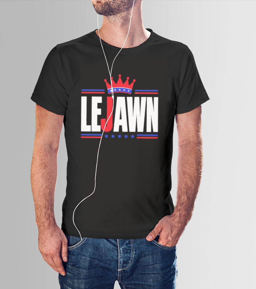 LeJawn King Crown LeBron James Philadelphia 76ers NBA 2026 T-Shirt