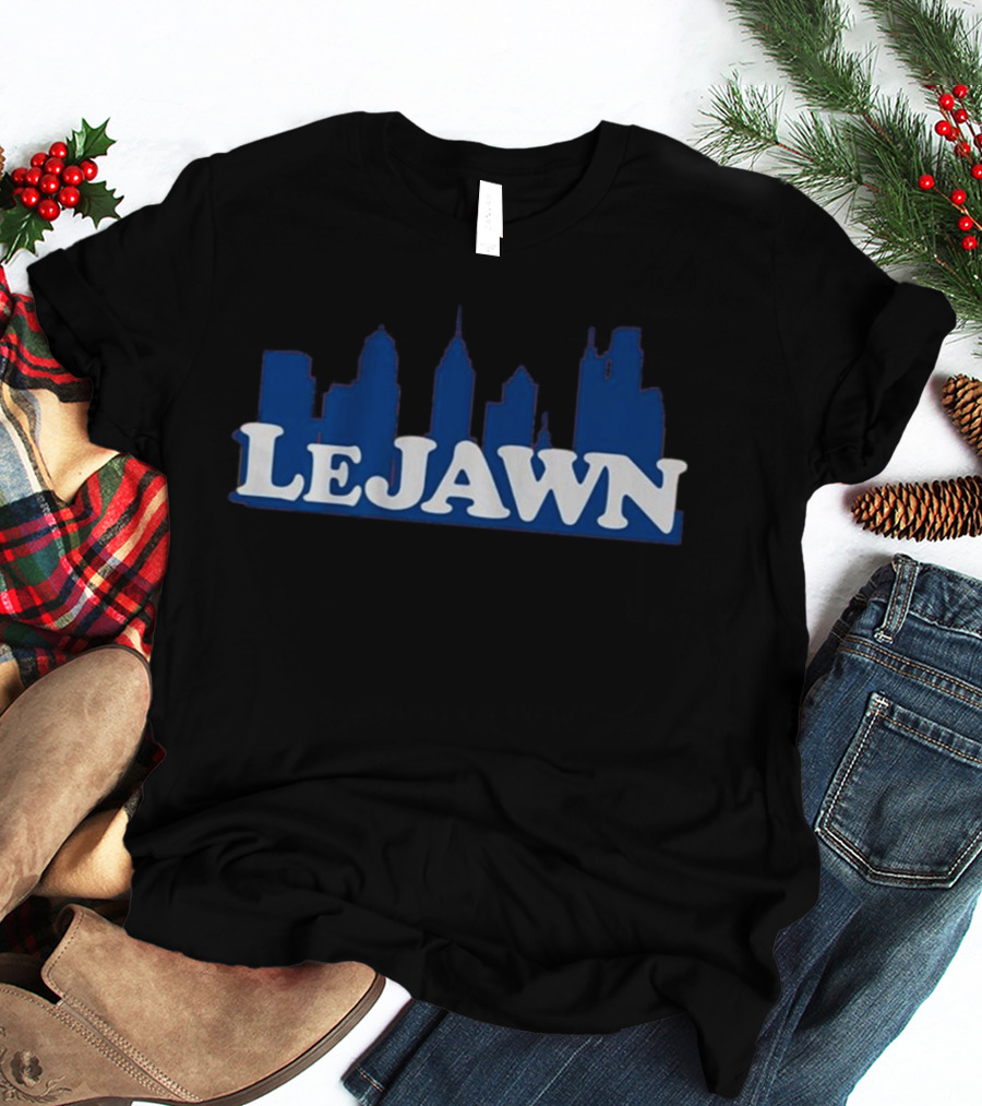 LeJawn Philadelphia 76ers City Skyline T-Shirt
