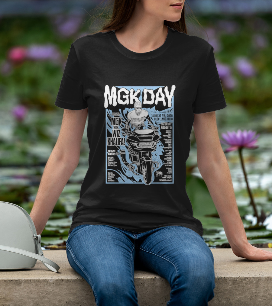 MGK Day Cleveland Ohio MGK Wiz Khalifa August 7 8 2026 T-Shirt