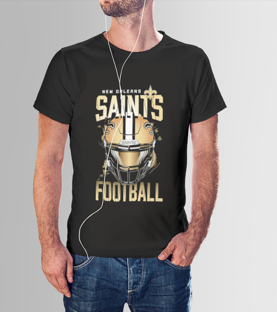 New Orleans Saints Football Helmet 2026 T-Shirt