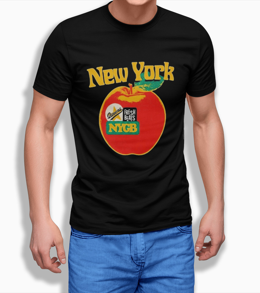 New York Queens Fresh Beats NYGB Apple T-Shirt