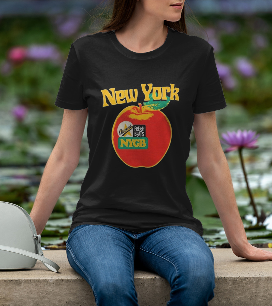 New York Queens Fresh Beats NYGB Apple T-Shirt