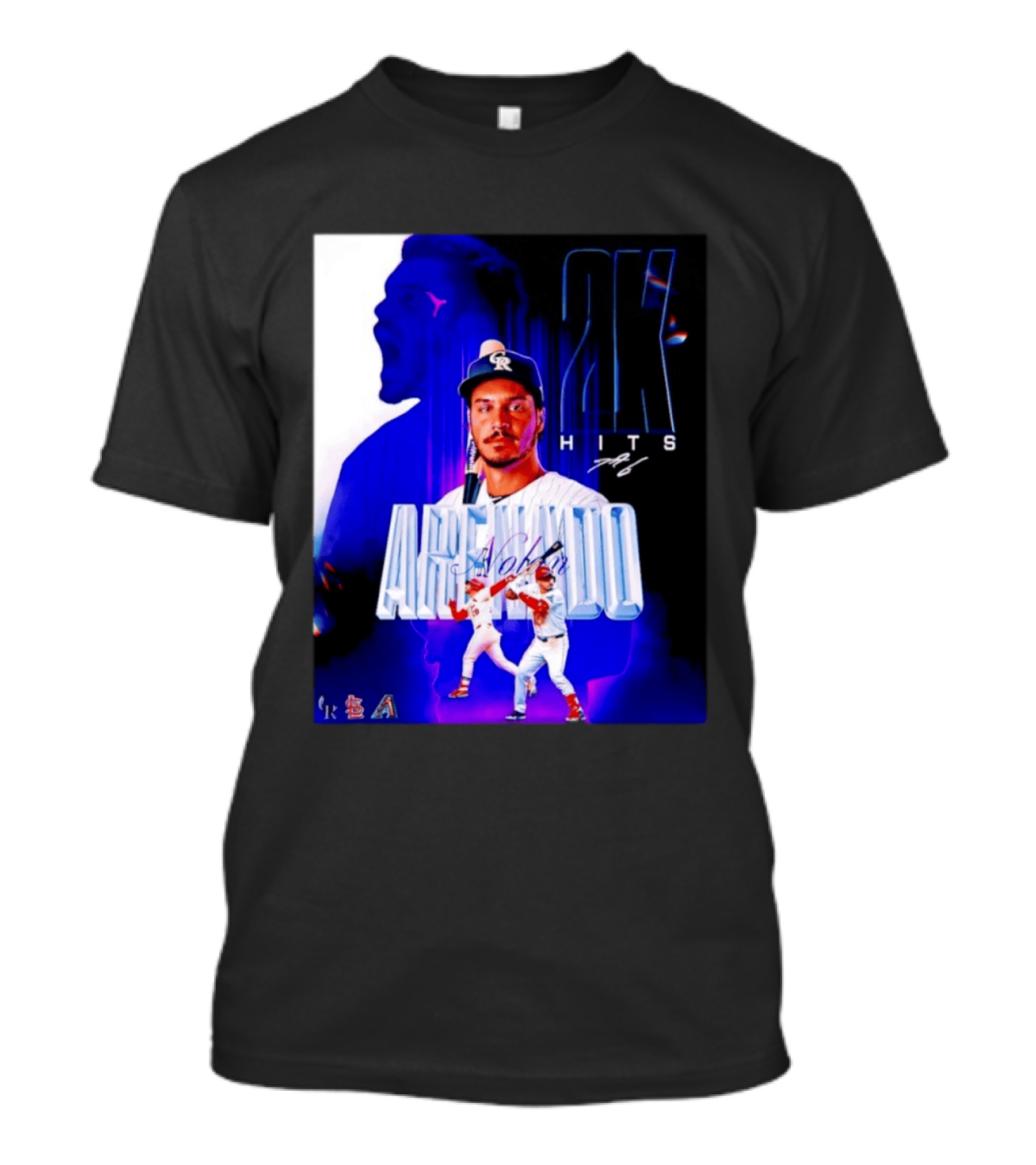 Nolan Arenado 2K Hits Retro Baseball Milestone Celebration T-Shirt