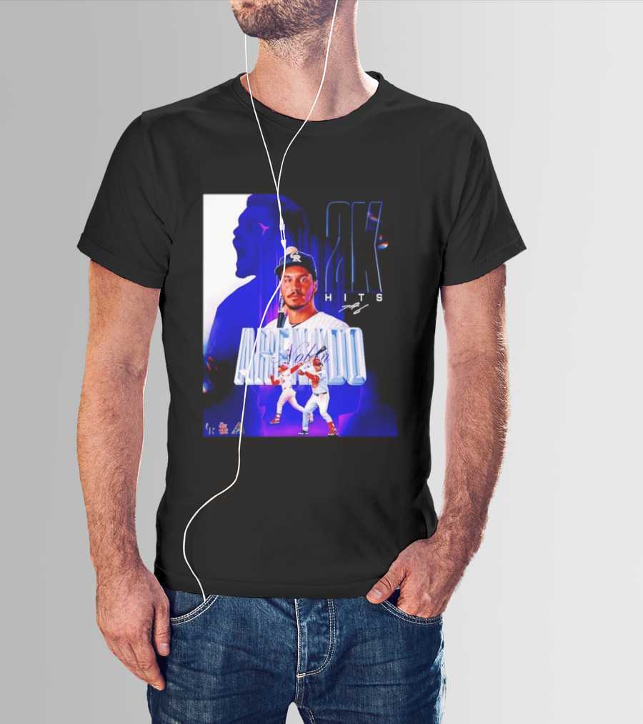 Nolan Arenado 2K Hits Retro Baseball Milestone Celebration T-Shirt