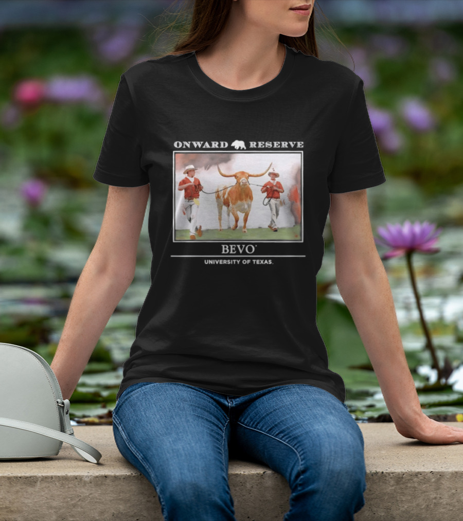 Onward Reserve Bevo University Of Texas Longhorns Football Celebration T-Shirt