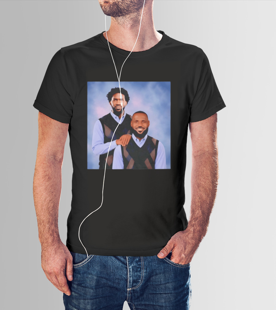 Philadelphia 76ers Lebron James Joel Embiid Step Brothers T-Shirt