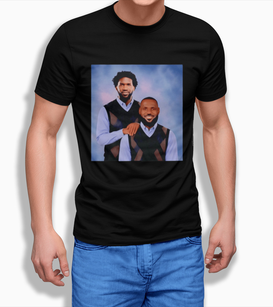 Philadelphia 76ers Lebron James Joel Embiid Step Brothers T-Shirt