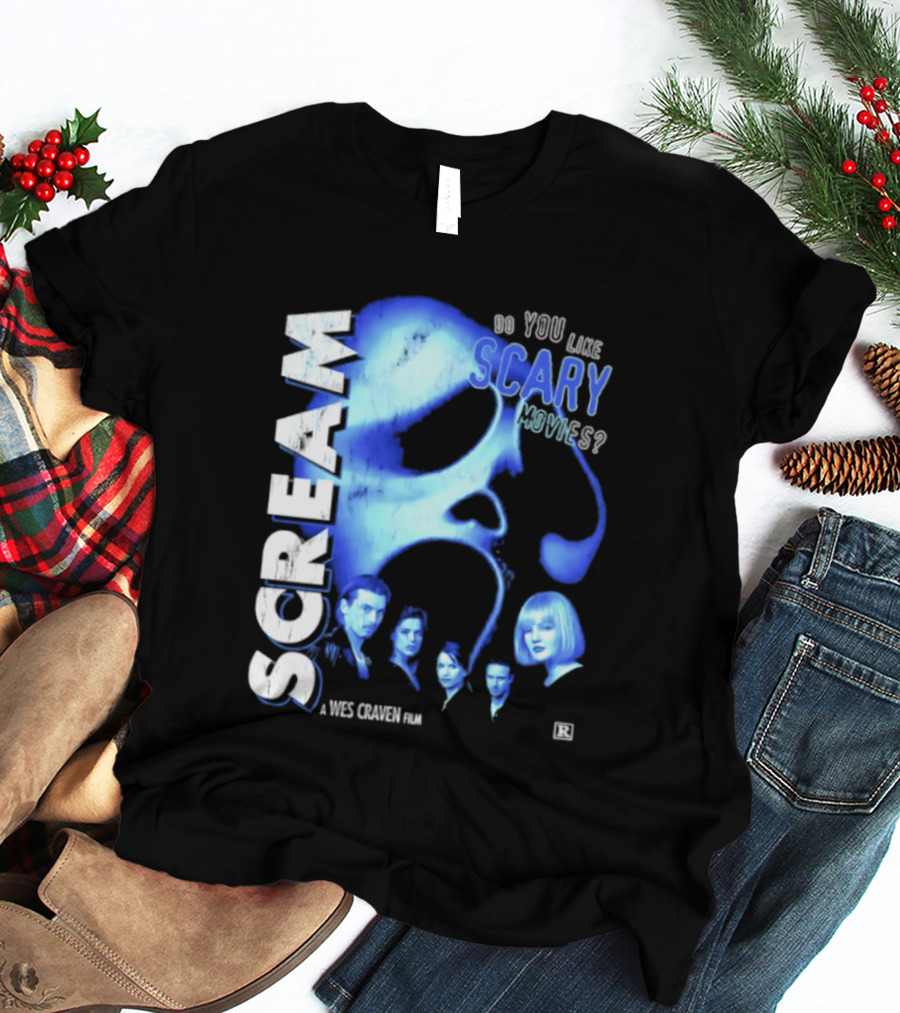 Scream Do You Like Scary Movies A Wes Craven Film Retro Collage T-Shirt