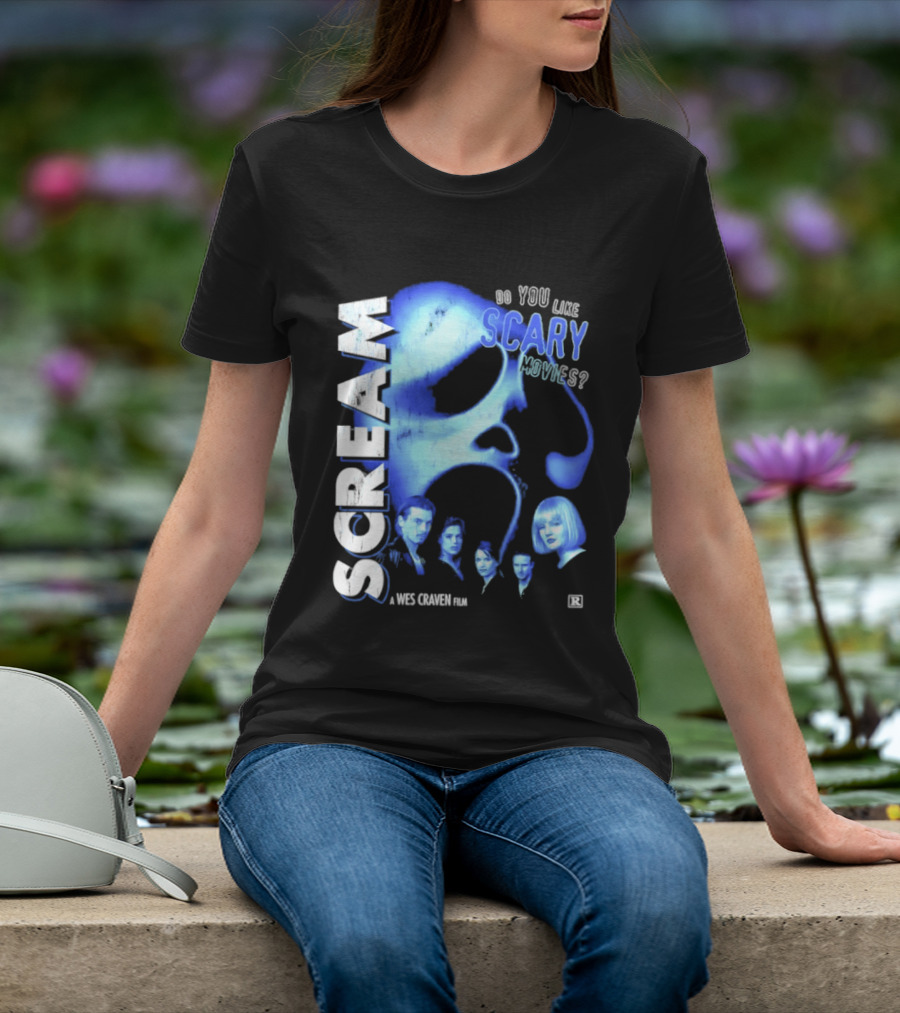Scream Do You Like Scary Movies A Wes Craven Film Retro Collage T-Shirt