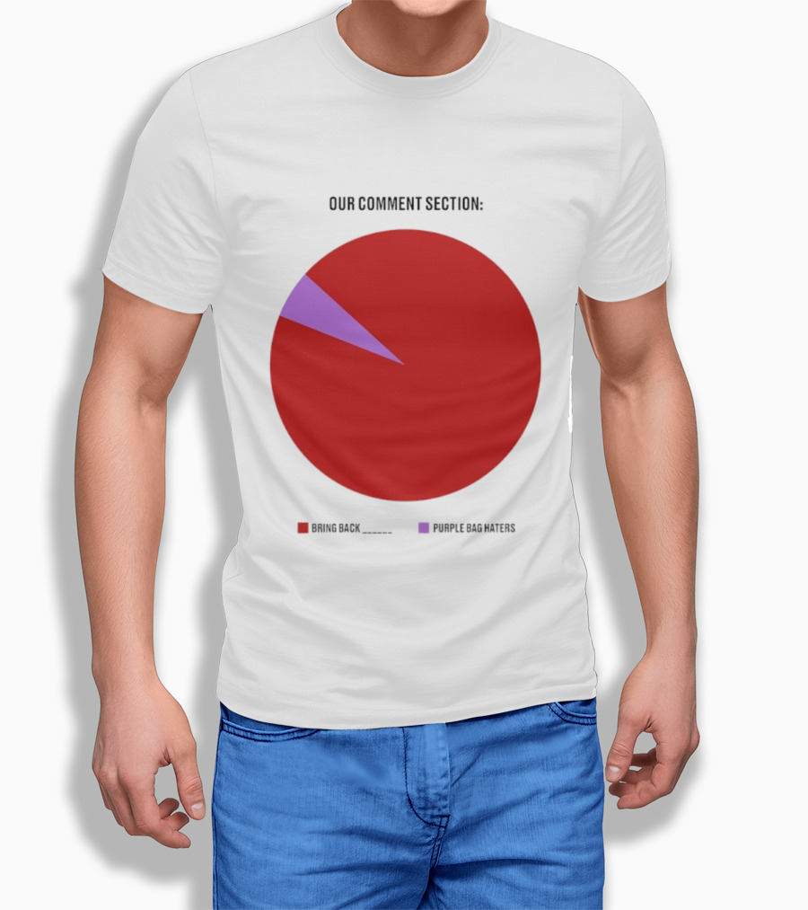 Our Comment Section Bring Back Purple Bag Haters Chart T-Shirt