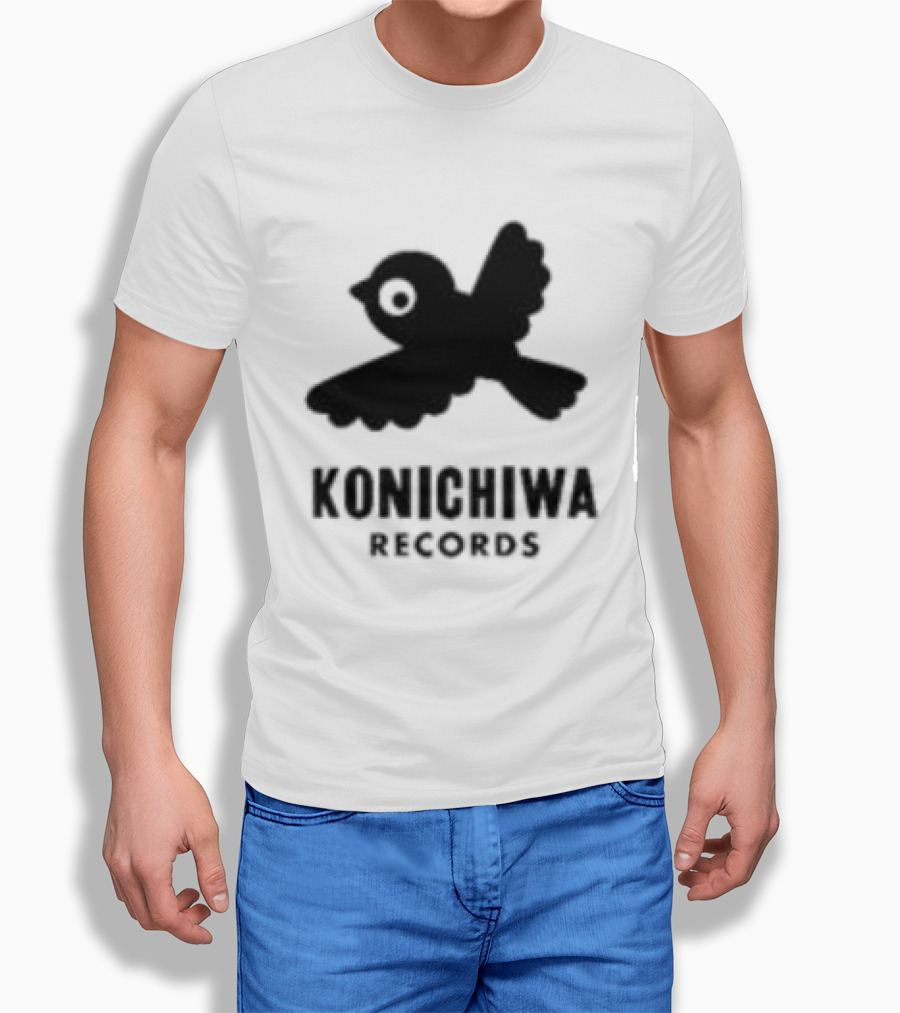 Konichiwa Records Black Bird Icon Gray Robyn Store T-Shirt