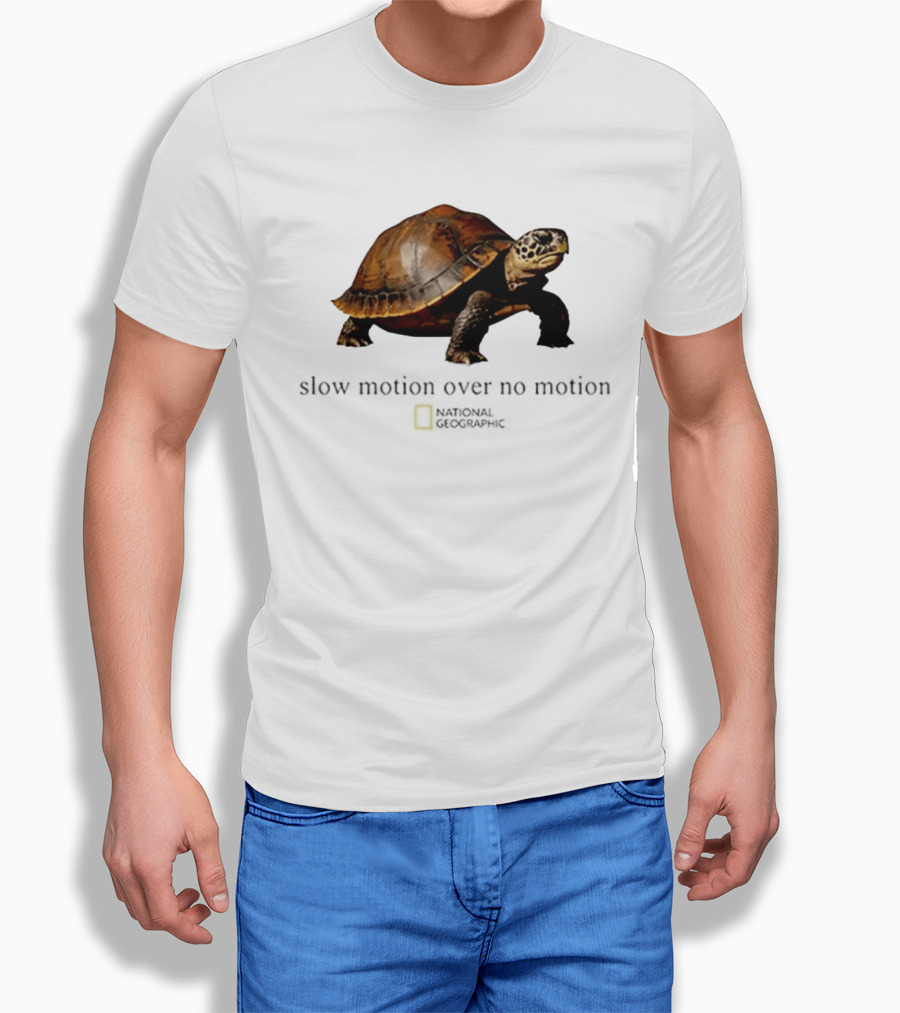 Slow Motion Over No Motion Turtle National Geographic T-Shirt