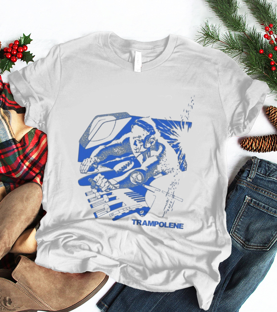 Trampolene DJ Tramps Music Mixing Motorcycle T-Shirt