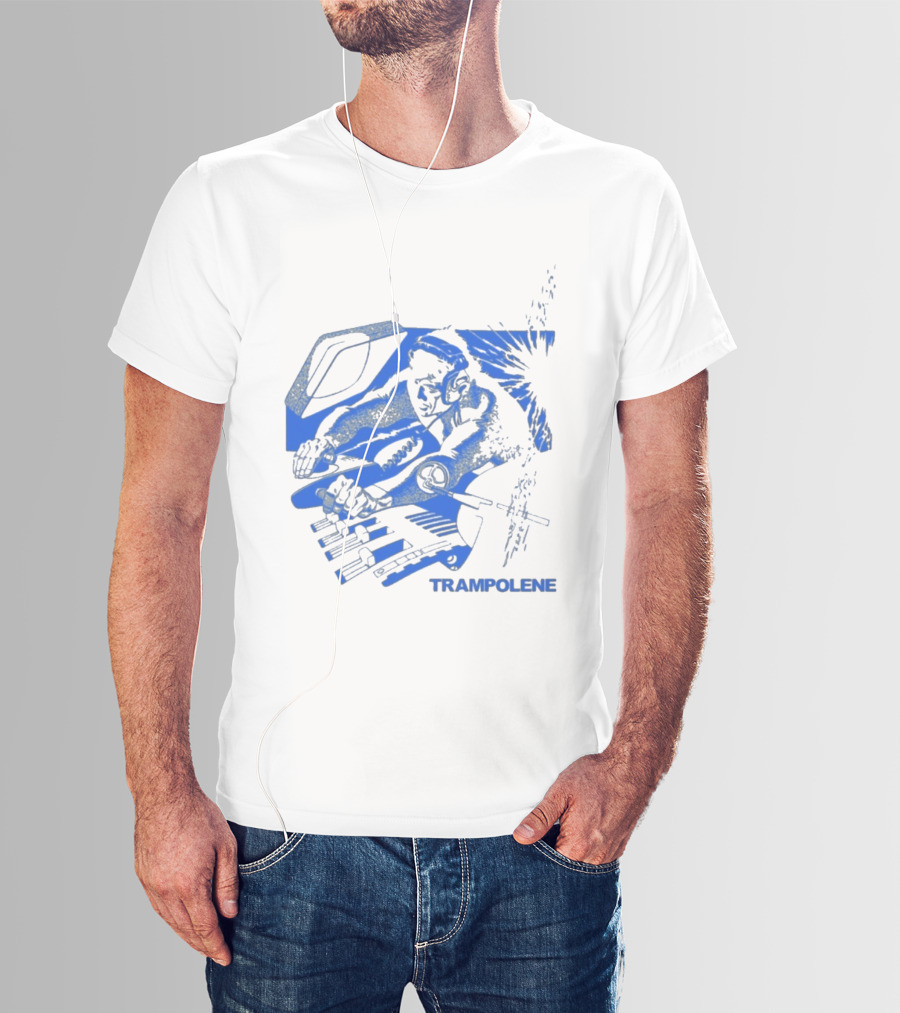 Trampolene DJ Tramps Music Mixing Motorcycle T-Shirt