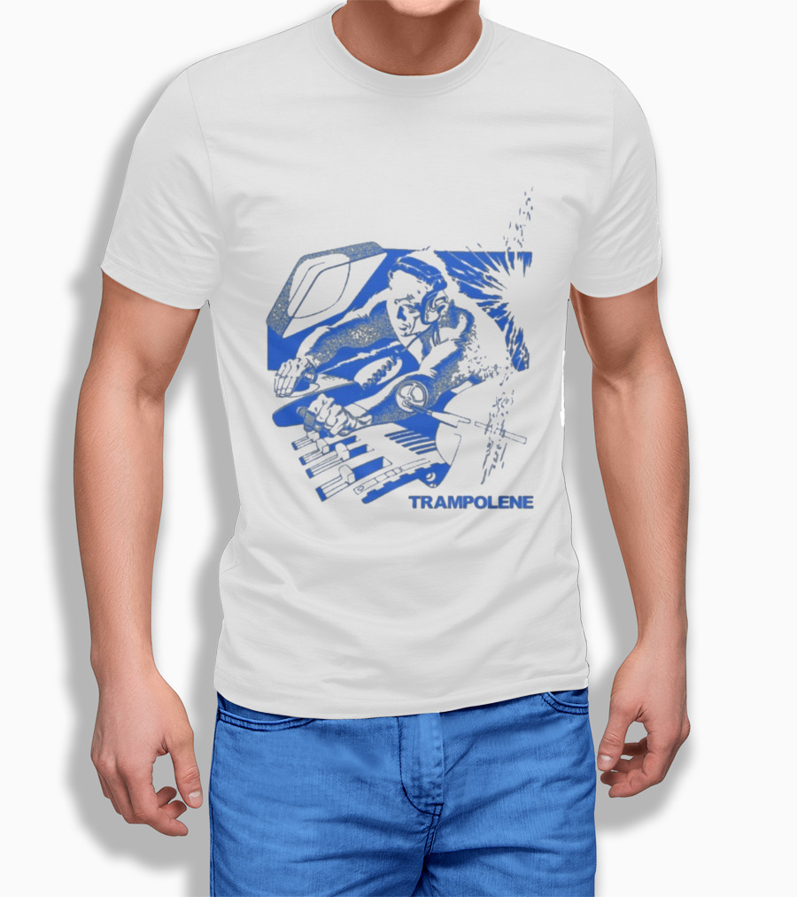 Trampolene DJ Tramps Music Mixing Motorcycle T-Shirt