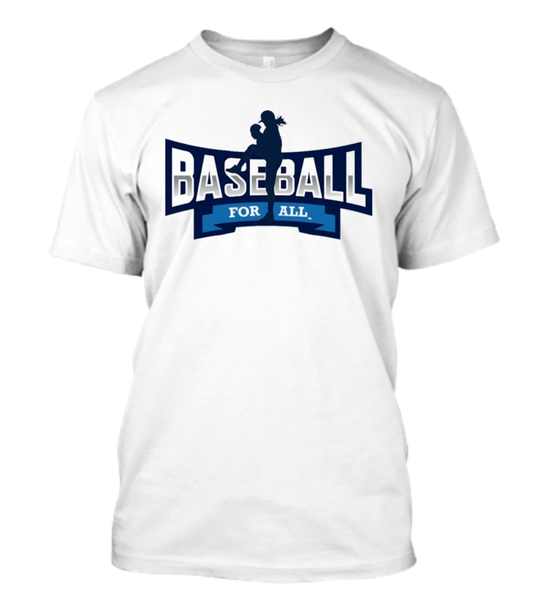 Baseball For All Inclusive Sport Silhouette Pitcher T-Shirt