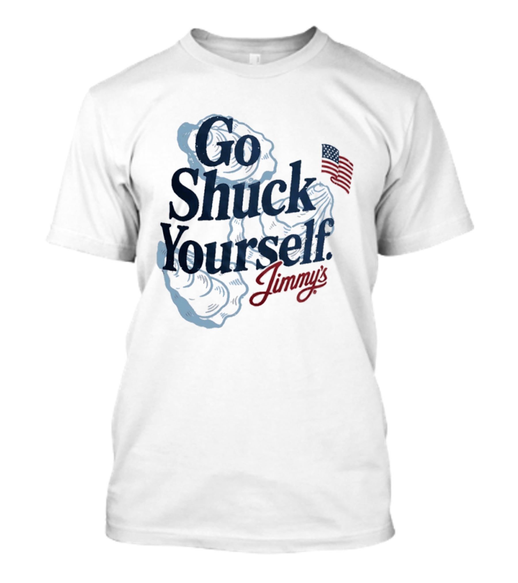 Jimmy's Go Shuck Yourself Oyster American Flag T-Shirt