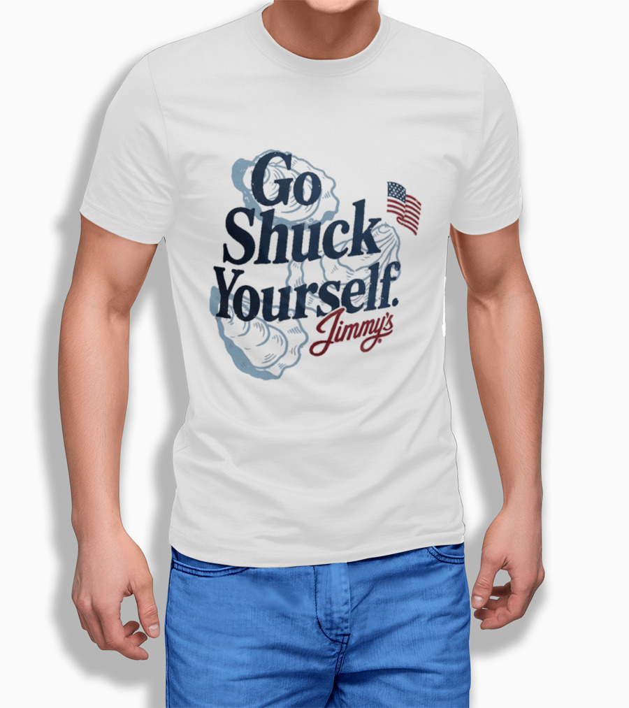 Jimmy's Go Shuck Yourself Oyster American Flag T-Shirt