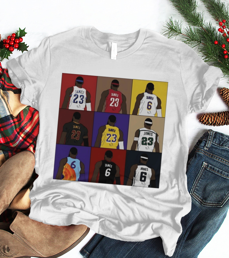 LeBron James Each Team History Philadelphia 76ers NBA 2026 T-Shirt