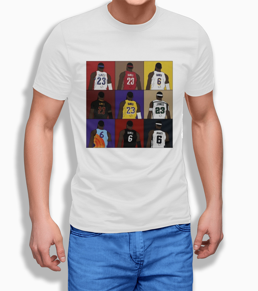 LeBron James Each Team History Philadelphia 76ers NBA 2026 T-Shirt