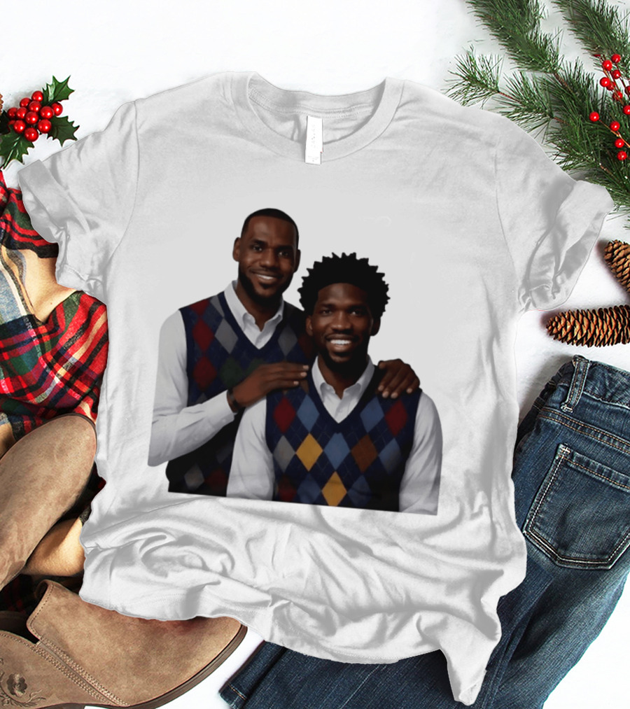 Lebron James Joel Embiid Philadelphia 76ers Step Brothers Crossover NBA Comedy T-Shirt