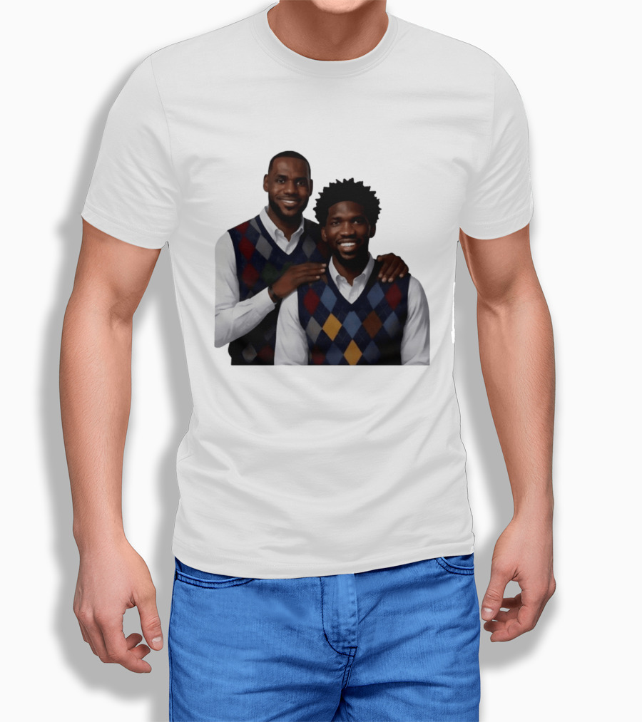 Lebron James Joel Embiid Philadelphia 76ers Step Brothers Crossover NBA Comedy T-Shirt