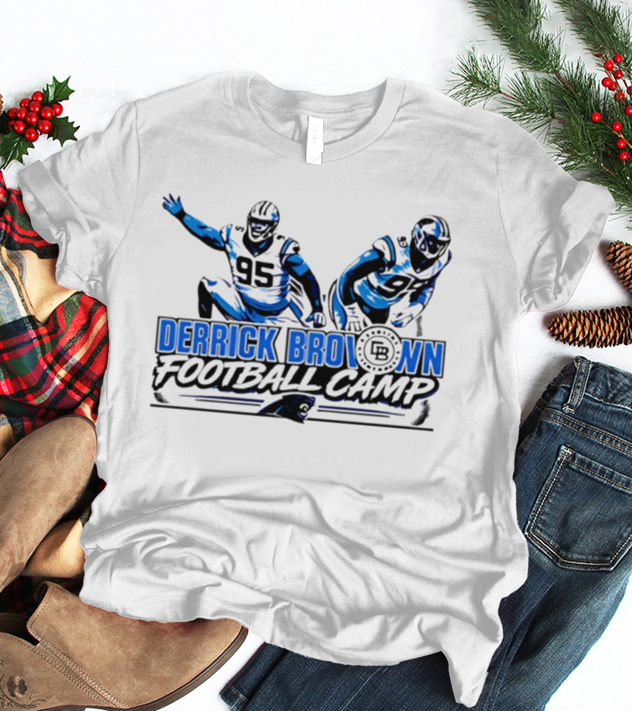 Lee Hunter Derrick Brown Carolina Panthers Football Camp T-Shirt