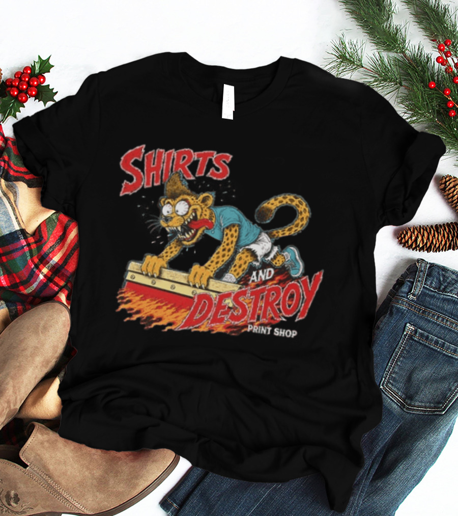 Shirts And Destroy Print Shop Screem Drinting 2 Sided T-Shirt