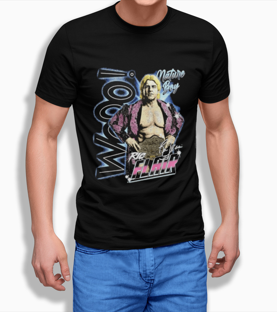 Ric Flair Nature Boy Wooo Wrestling Flair WWE T-Shirt