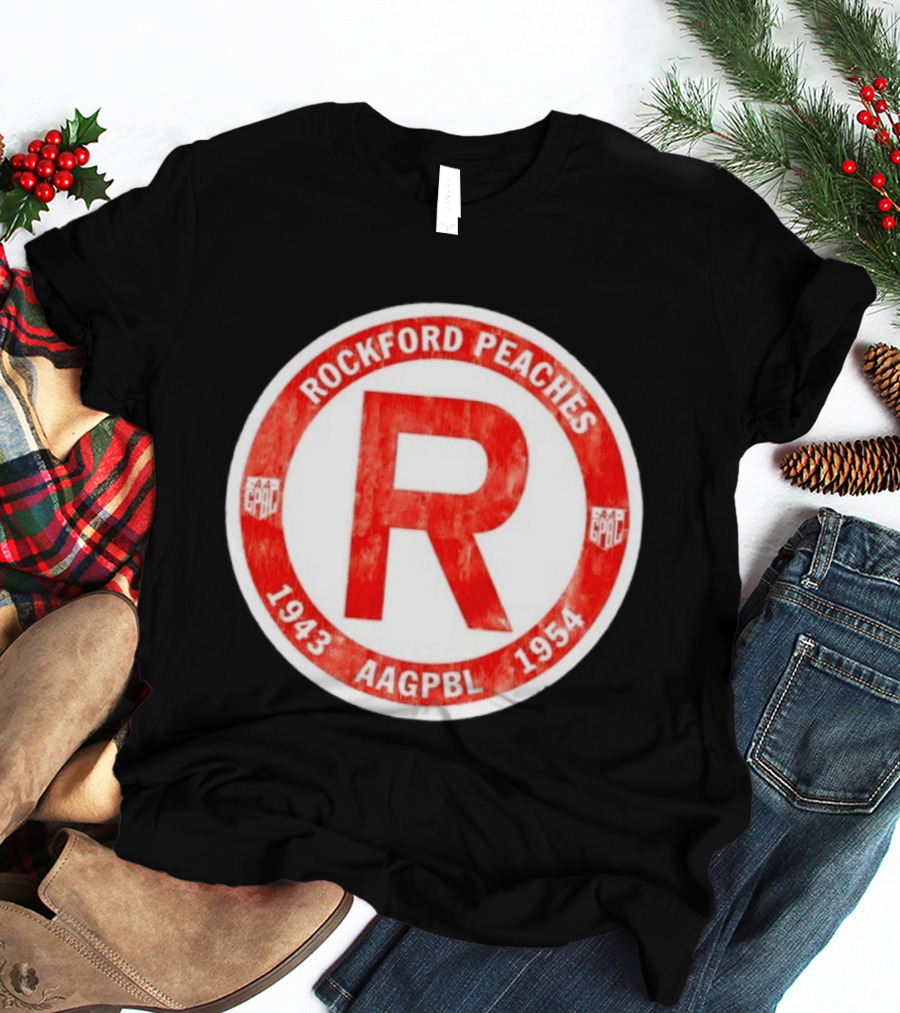 Rockford Peaches 1943 1954 AAGPBL T-Shirt
