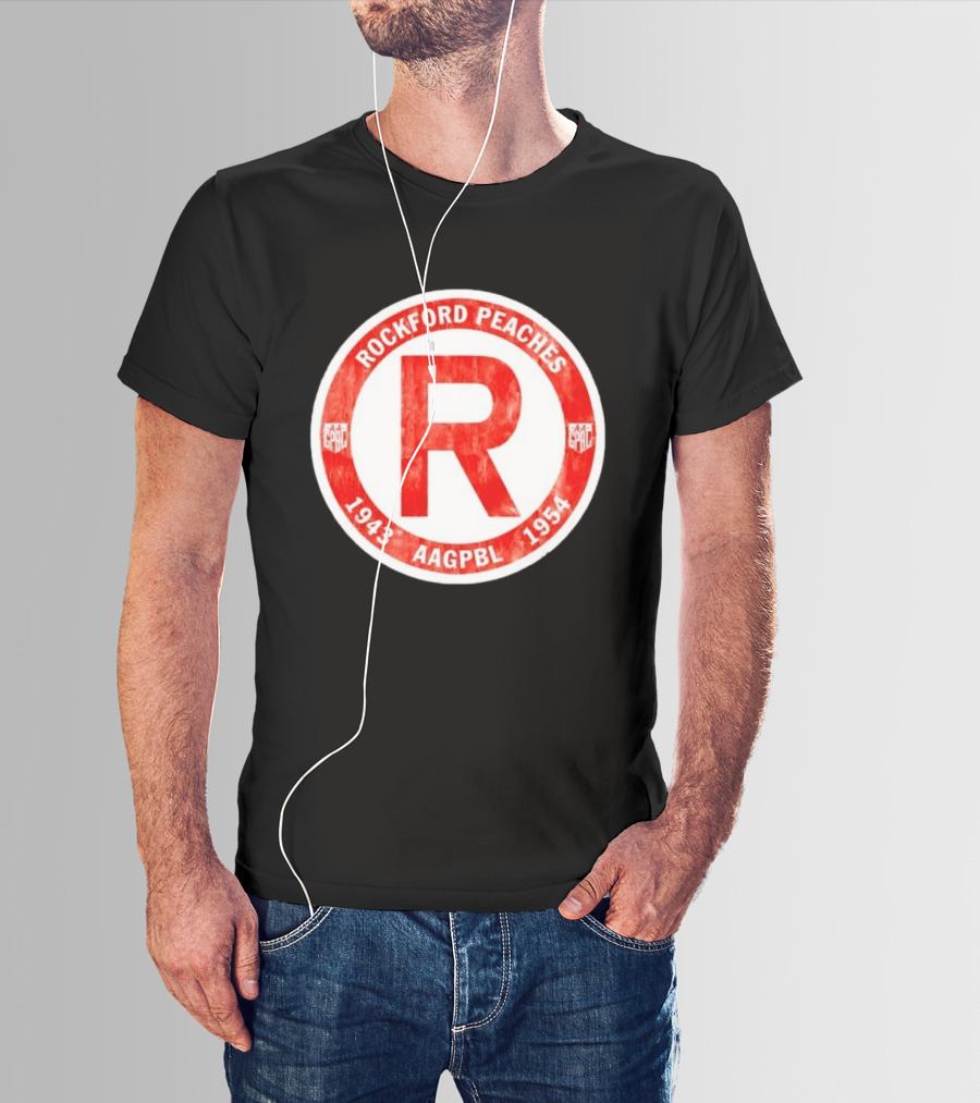 Rockford Peaches 1943 1954 AAGPBL T-Shirt
