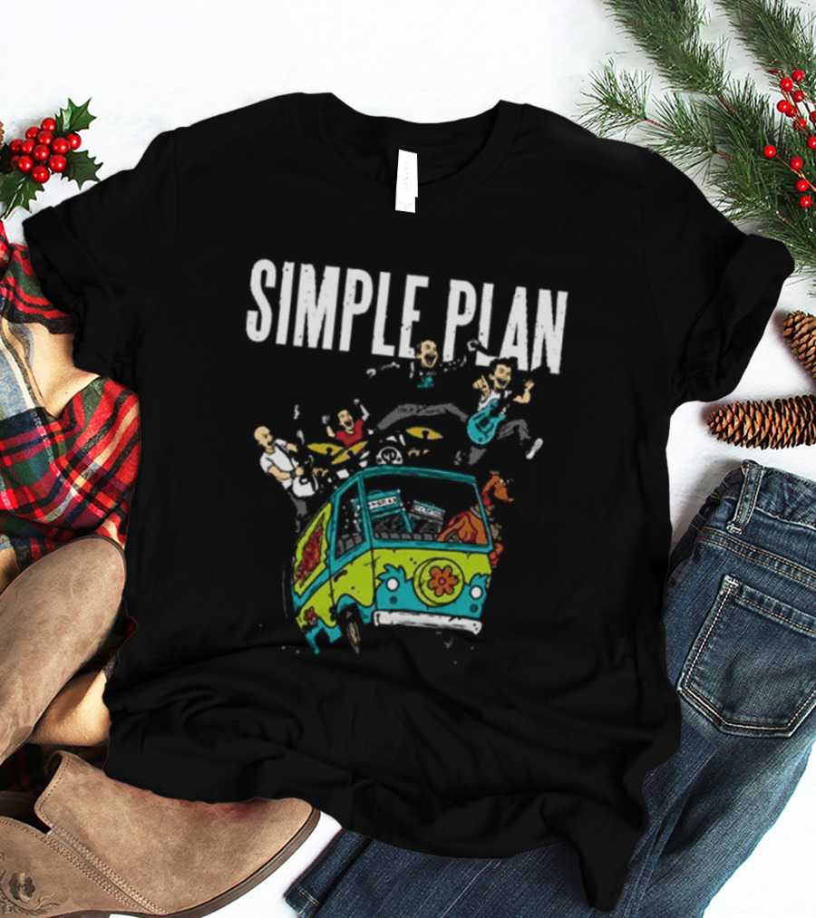 Simple Plan Bigger Than You Think Tour 2026 The Sequel Scooby Doo Mystery Machine Dates T-Shirt