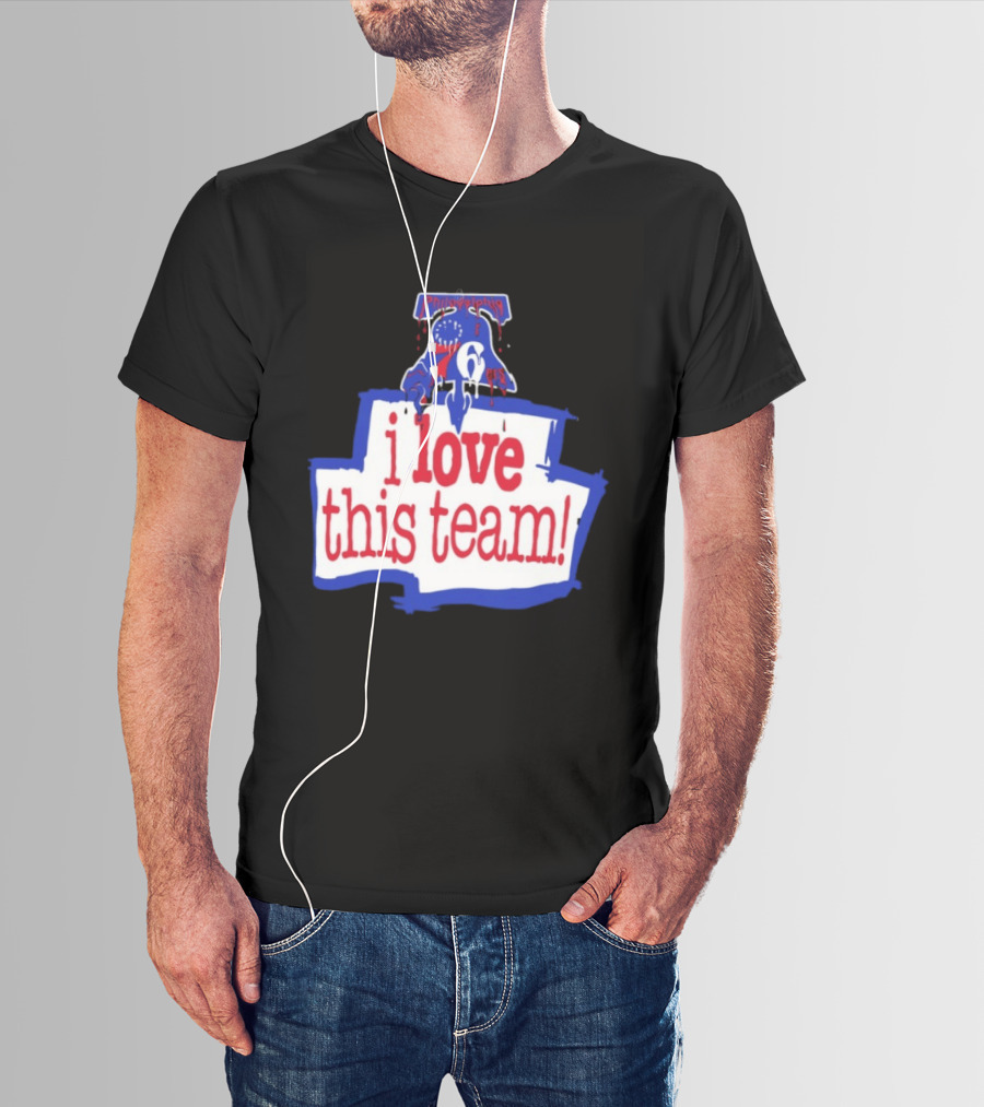 I Love This Team Philadelphia 76ers Basketball 23 LeBron James T-Shirt