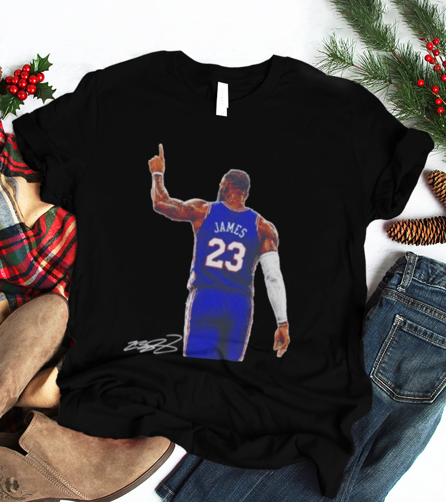 LeBron James 23 Philadelphia 76ers Jersey Iconic Basketball T-Shirt