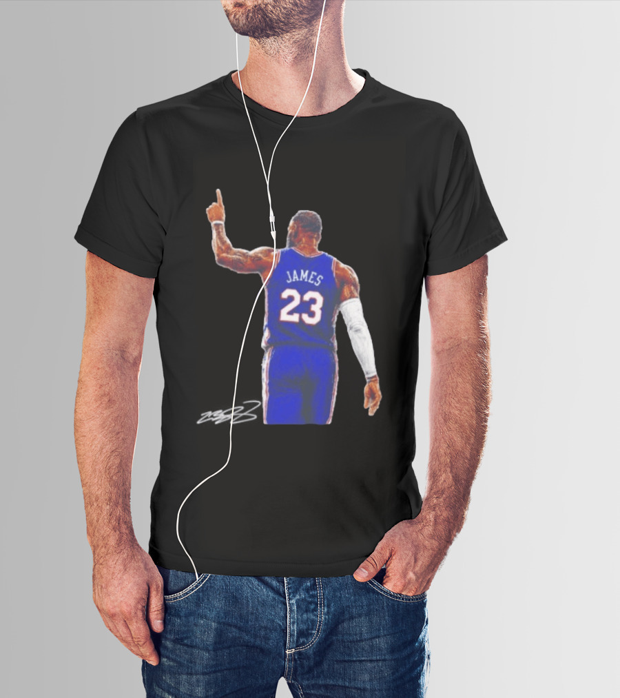 LeBron James 23 Philadelphia 76ers Jersey Iconic Basketball T-Shirt