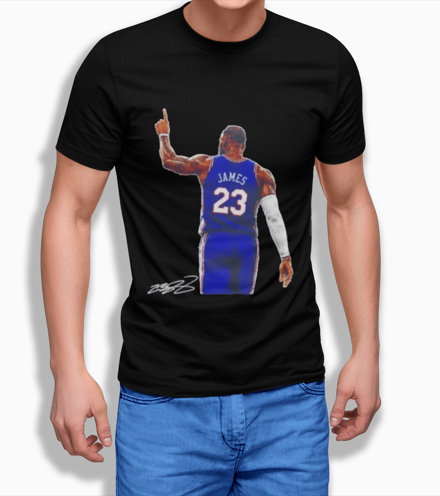 LeBron James 23 Philadelphia 76ers Jersey Iconic Basketball T-Shirt