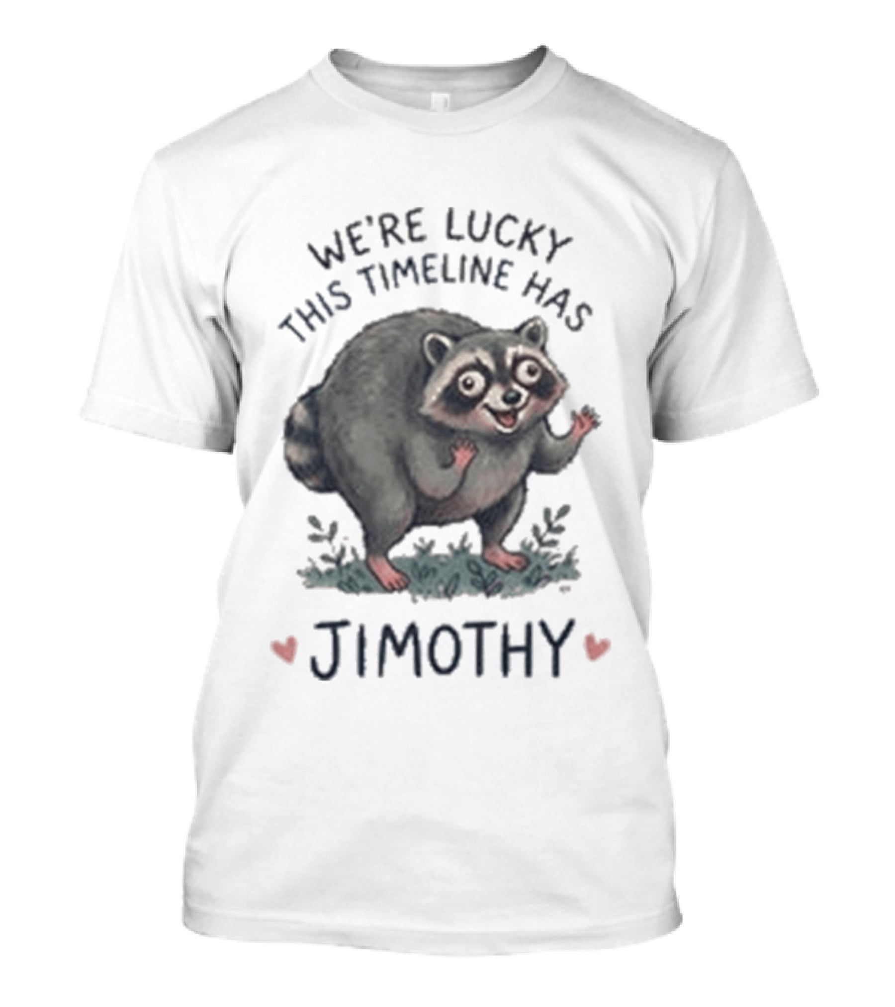 We're Lucky This Timeline Has Jimothy Raccoon T-Shirt