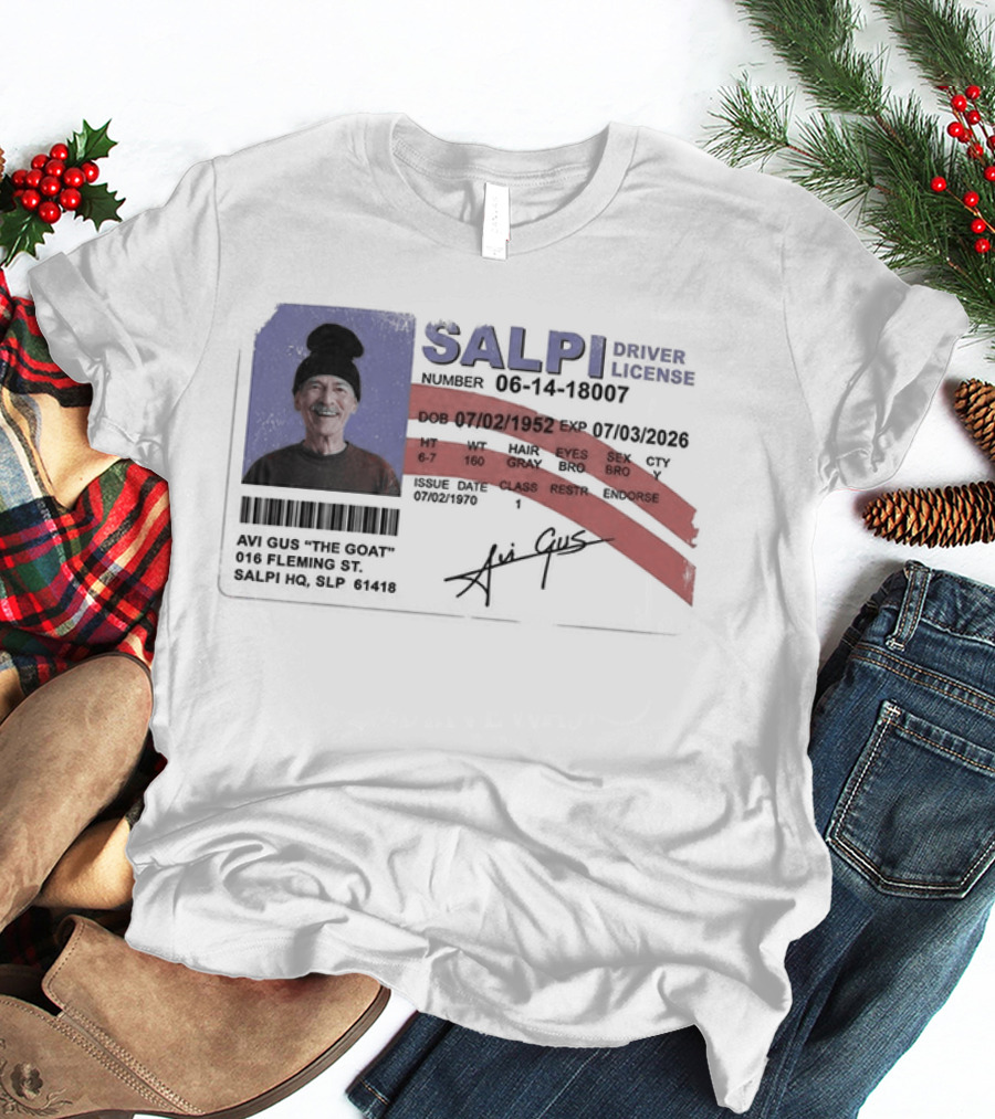 Antoine Griezmann MLS The Goat Salpi Driver License Signature T-Shirt
