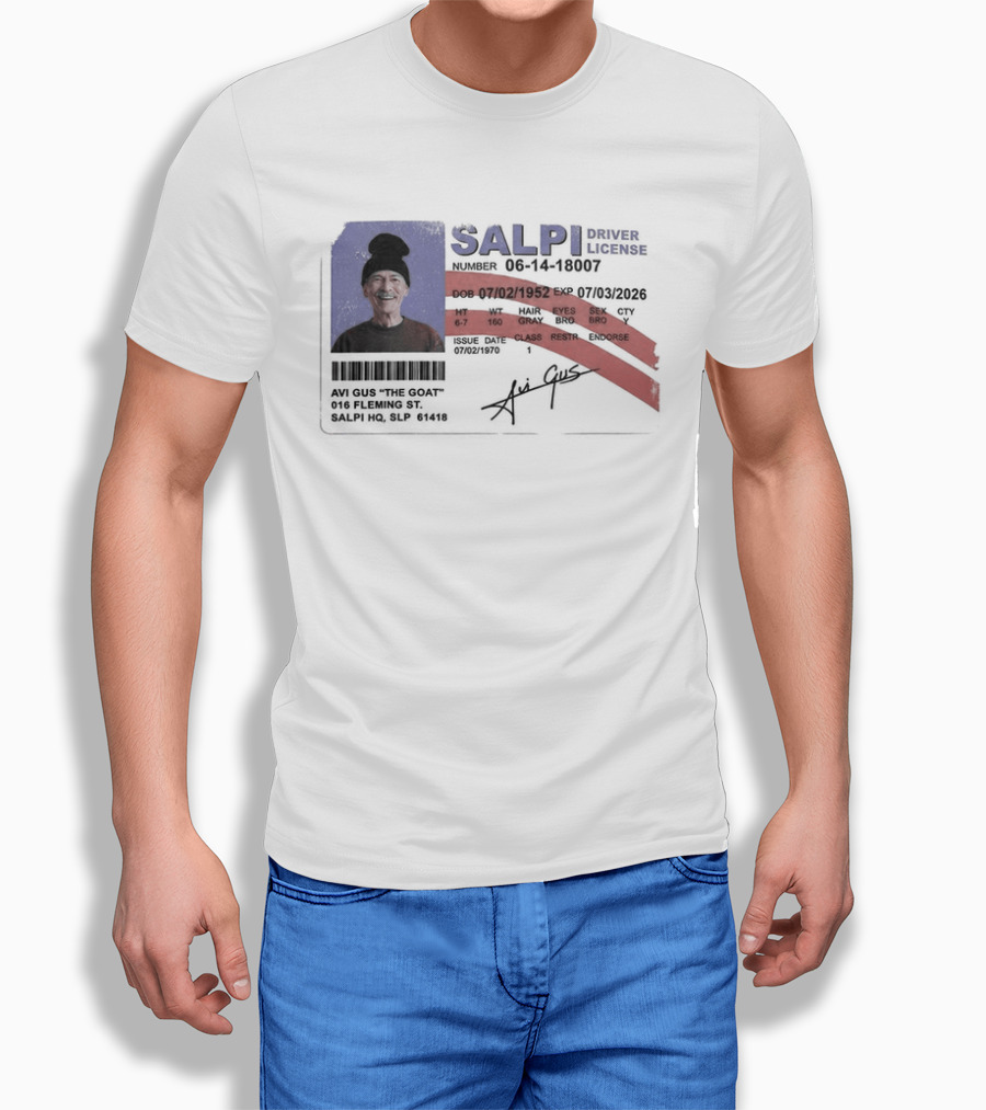 Antoine Griezmann MLS The Goat Salpi Driver License Signature T-Shirt