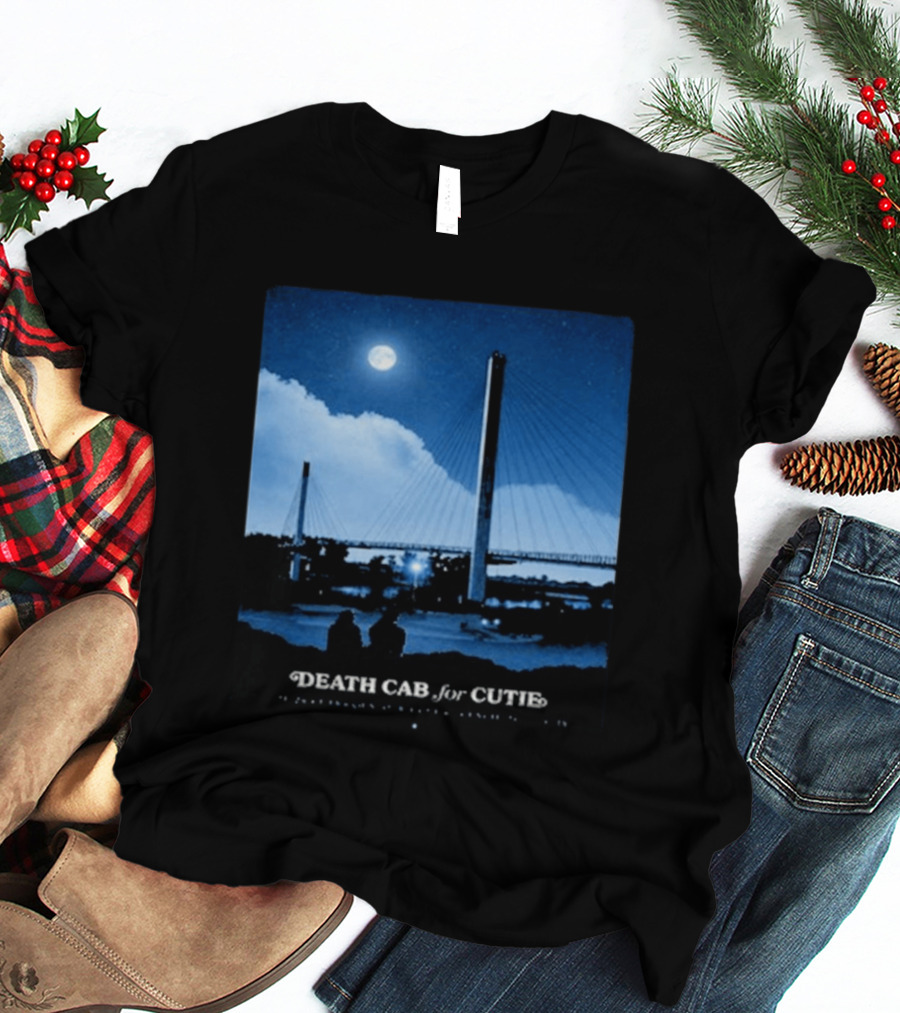 Death Cab For Cutie Council Bluffs IA 2026 Bridge Moonlit T-Shirt