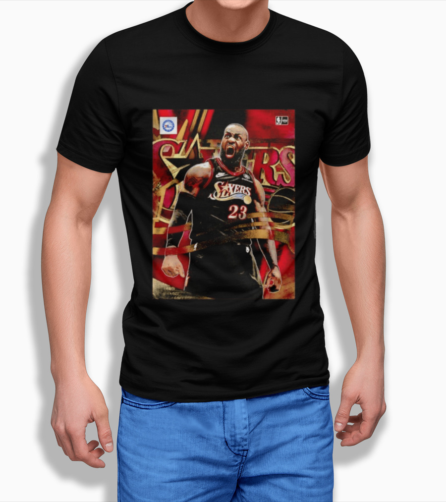 Philadelphia 76ers LeBron James NO.23 NBA Nike NBA League Basketball T-Shirt