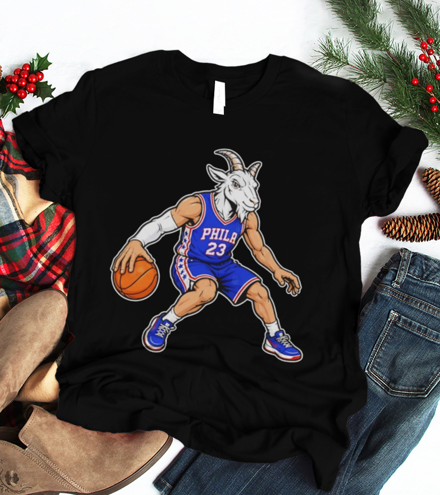 GOAT Philly LeBron James 23 Philadelphia Sixers Basketball Player T-Shirt