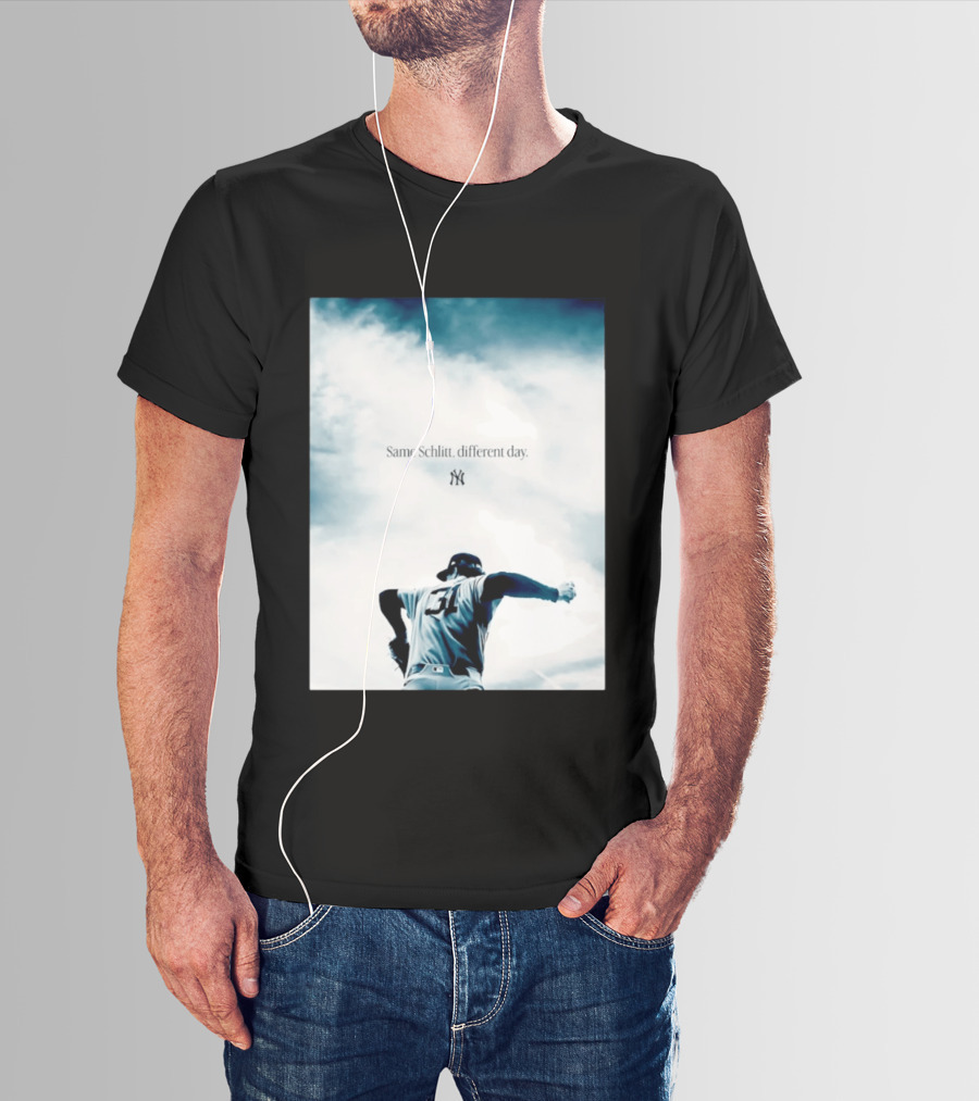 Same Schlitt Different Day Yankees Pitcher 31 T-Shirt